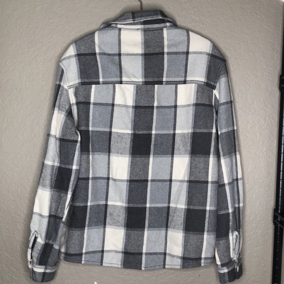 ZARA PLAID OVERSHIRT gray/white - Picture 11 of 13